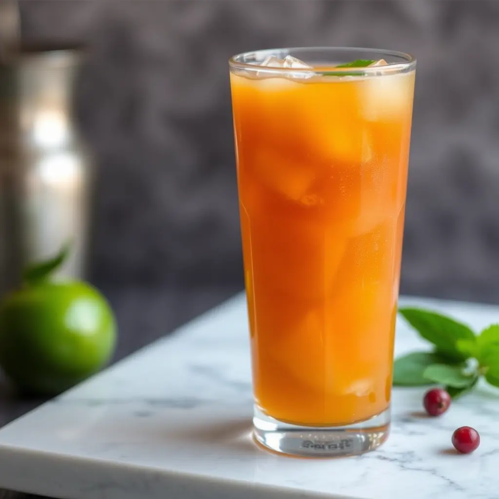 صورة كوب عصير التمر الهندي المثلج والمنعش