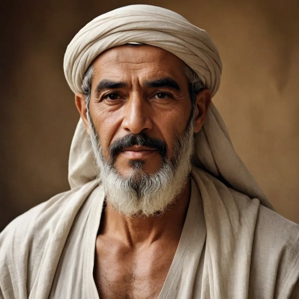 ارسم لي صوره لشخص يدعي ابو شوشه علمن بانه راجل قوي وعظيم ولاكن كبير في السن وبعضلات