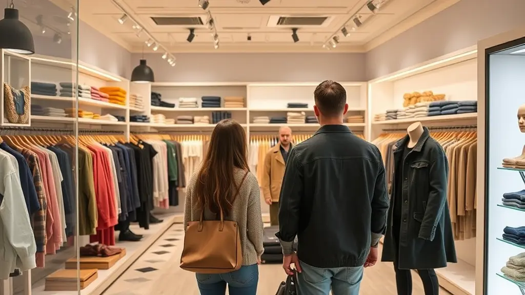 صورة سلايدر لمتجر ملابس شامل كل شي تصميم جذاب مع اضافة اشخاص داخل الصوره