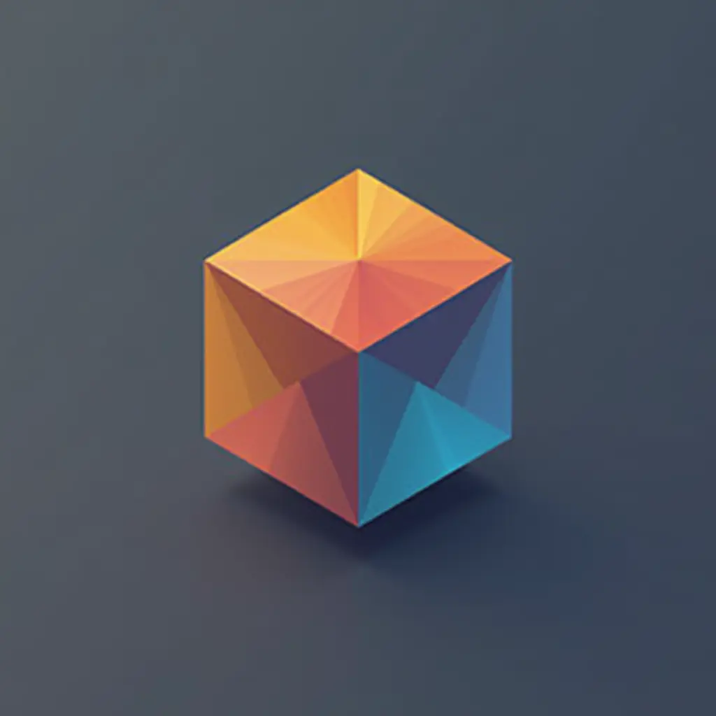 Create images of a logo for a 3D printing company called cubical. make the logo more modern, square-shaped, and 3d.