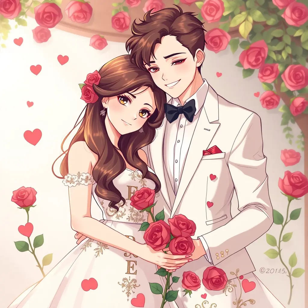 أريد صور متنوعه رومانسية لرجل وامرأه تكون جذابه جميله وملابس انيقه وورود وحروف انجليزي وقلوب في الملابس صوره انمي وملابس روعه وحب وانيقه جدا جدا جدا