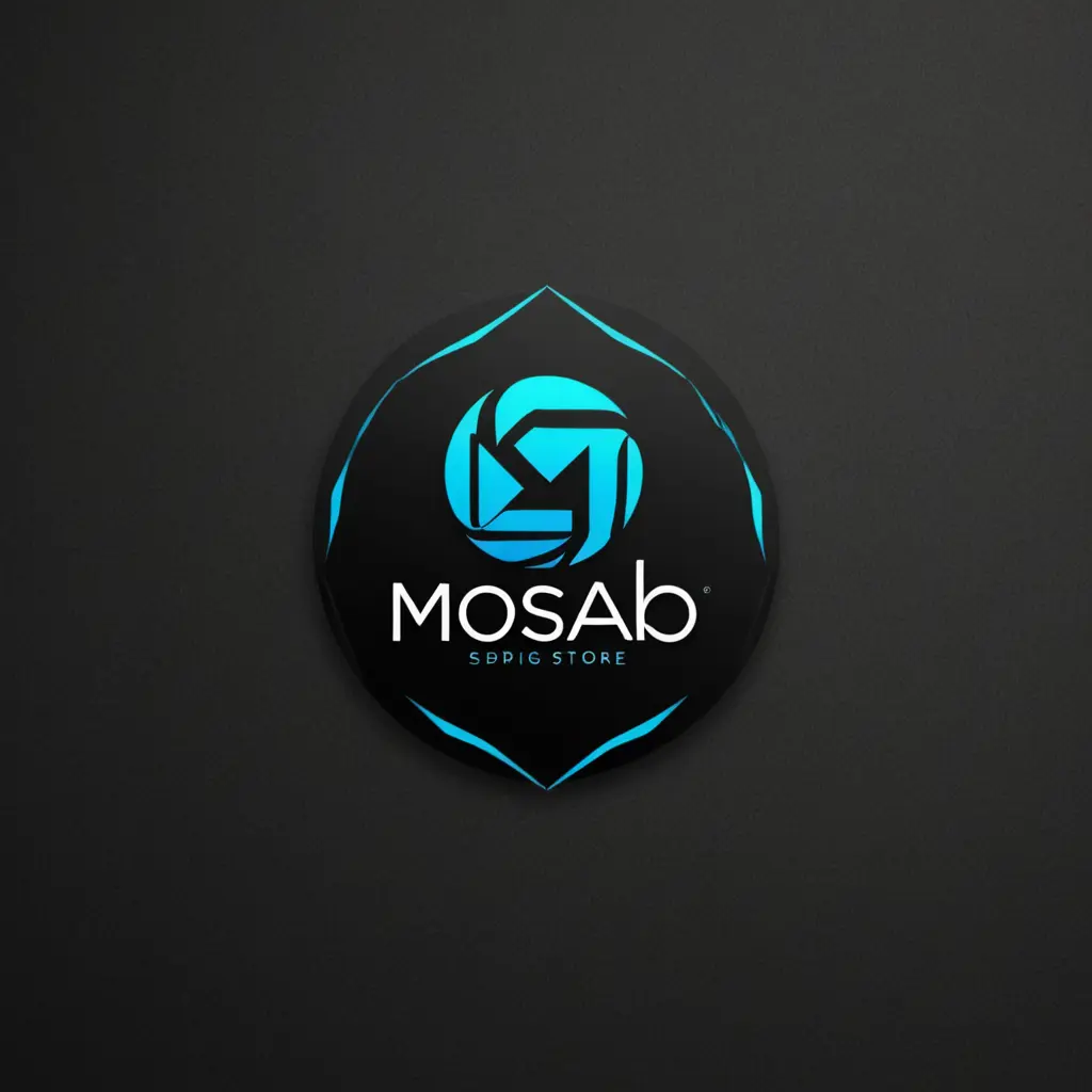 تصميم لوغو لي محل هواتف ذكيه باسم MOSAB store