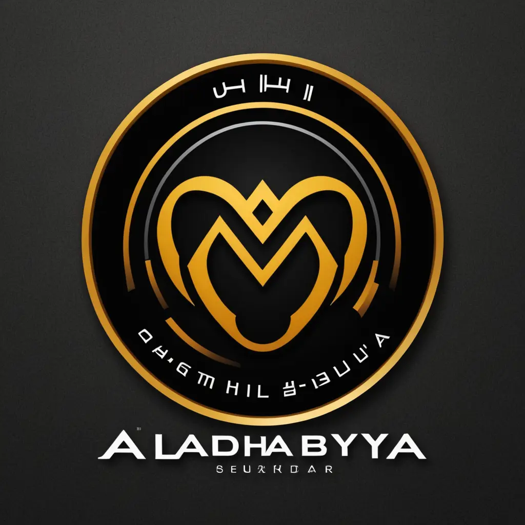 شعار الكتروني لمتجر اسمه الذهبية لبيع اجهزه القيمنج