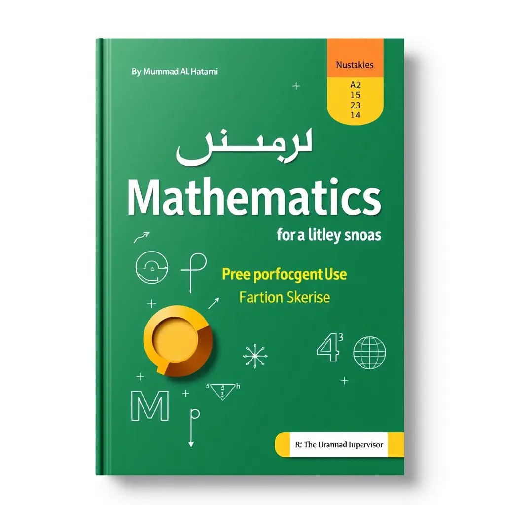 اريد تصميم غلاف لكتاب رياضيات بعنوان النشاط المصاحب لمادة الرياضيات للصف السابع إعداد أ/ ليلى شمسان مراجعه المشرف التربوي أ/ محمد الحطامي