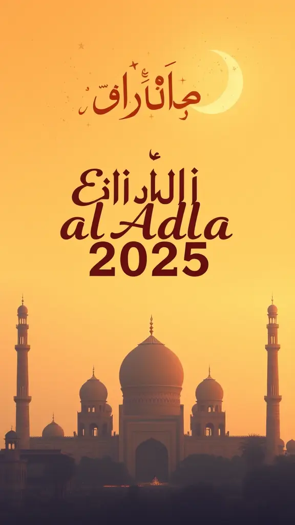 تهنئة بمناسبة عيد الاضحى 2025