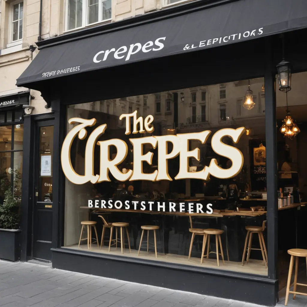 شعار  الكريب بإسم crêpes brothers 