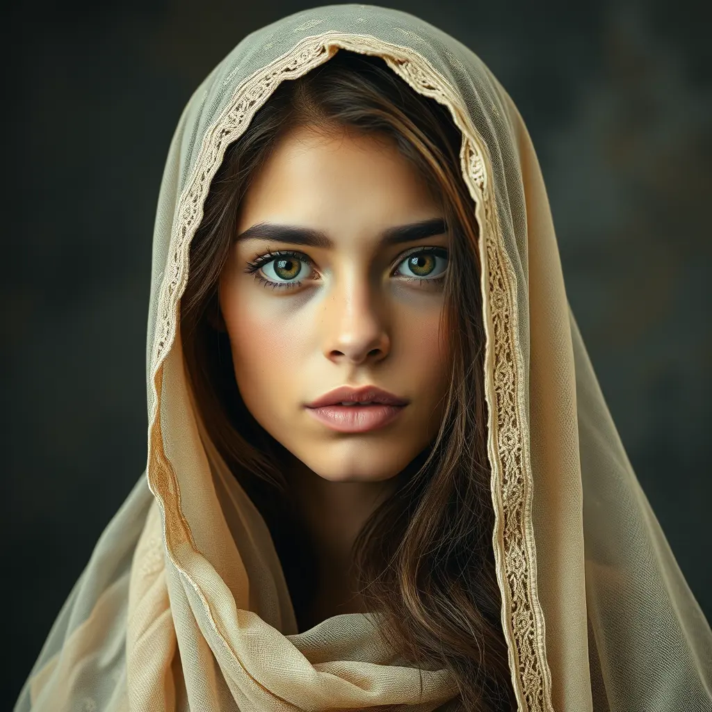 بنت محجبه شديدة الجمال