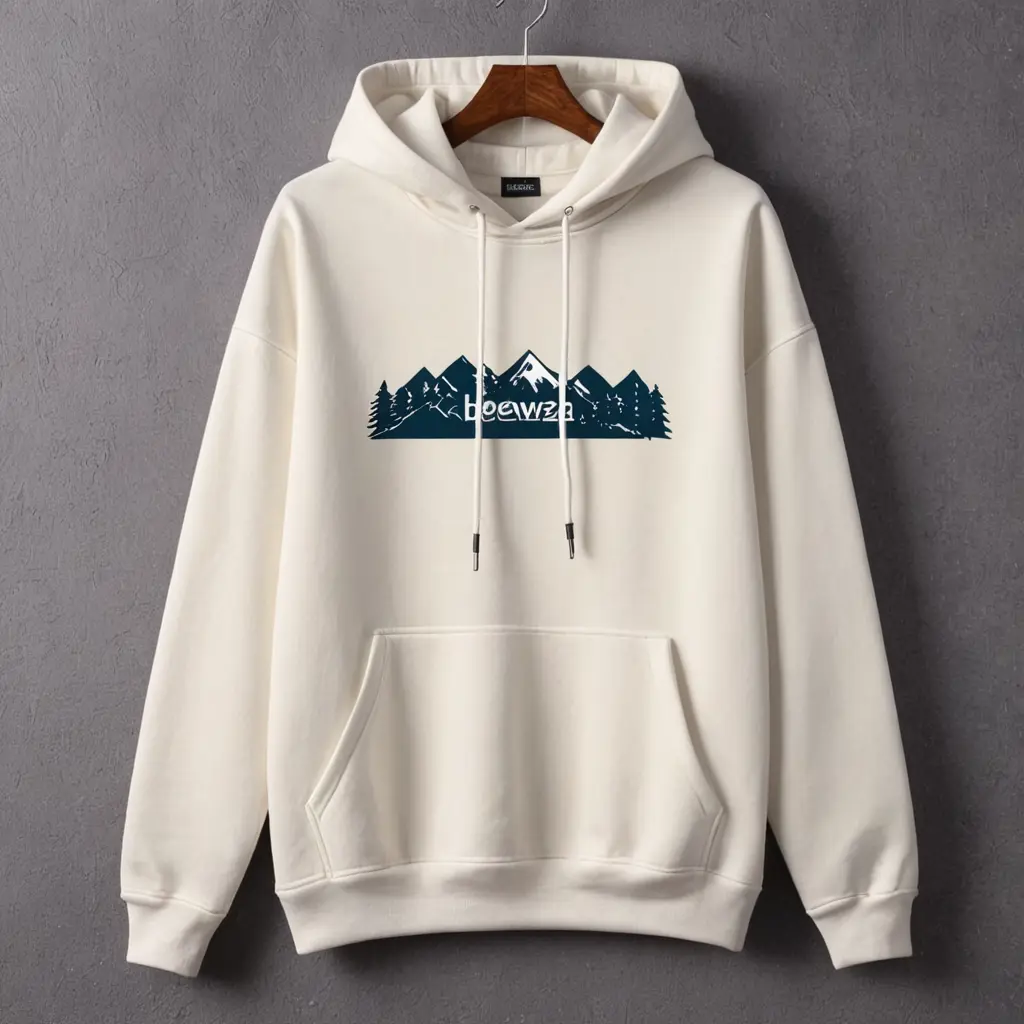 تصميم هودي شتوي بسيط مكتوب عليه braweza store