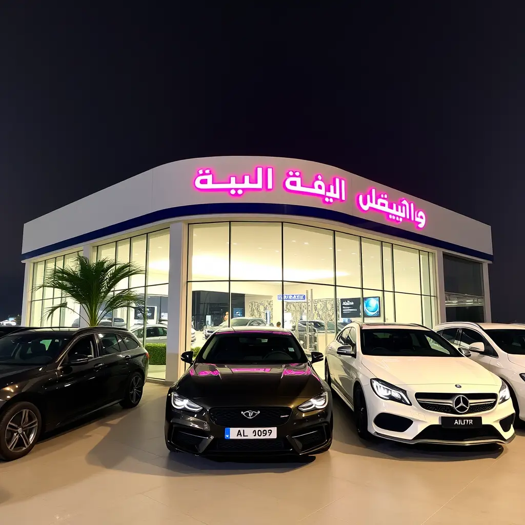 معرض سيارات واسمه الهلال