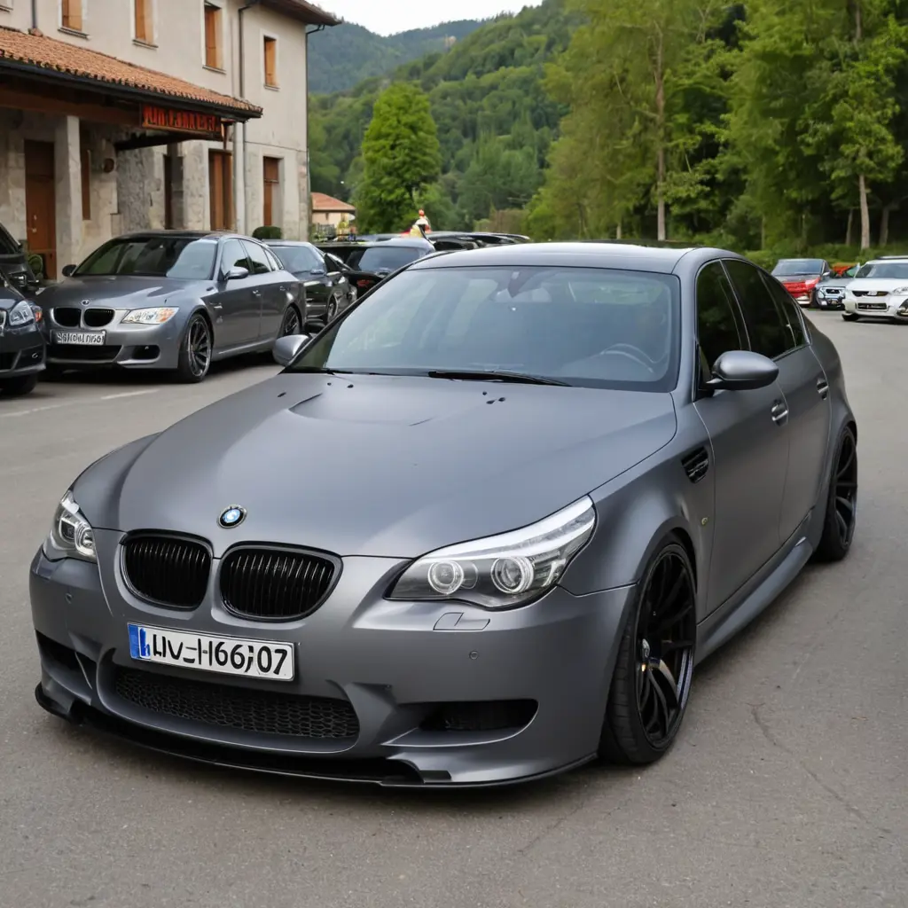 gray bmw m5 e60 manhart in ghardaia