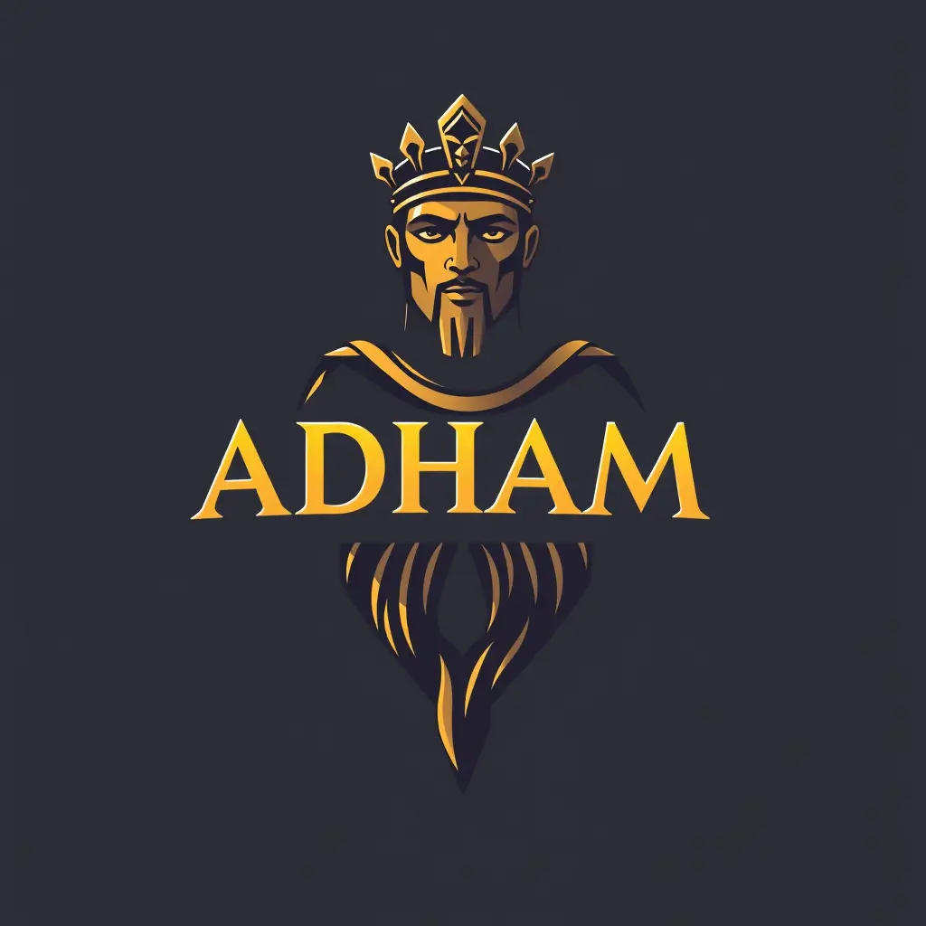 عايز لوجو من اسم ADHAM زي بتاع القيصر