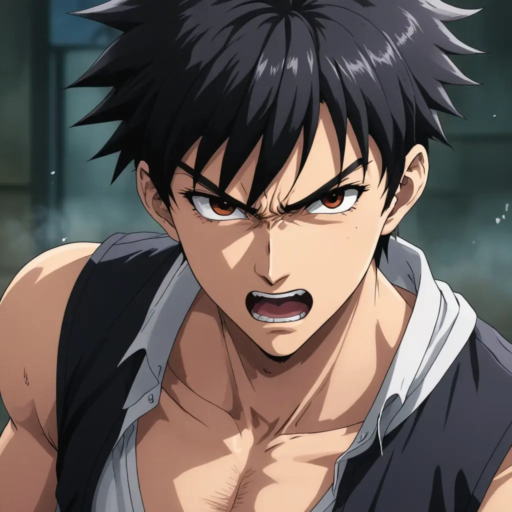 صور انمي شاب متعصب ولد غاضب للغايه