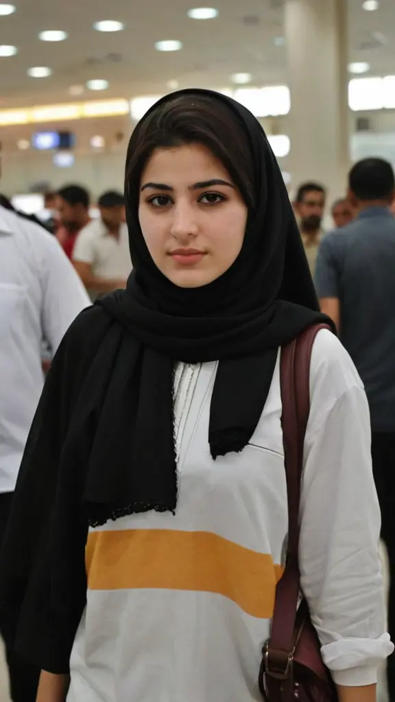 بنت عراقيه عمره 23سنه في مطار بغداد