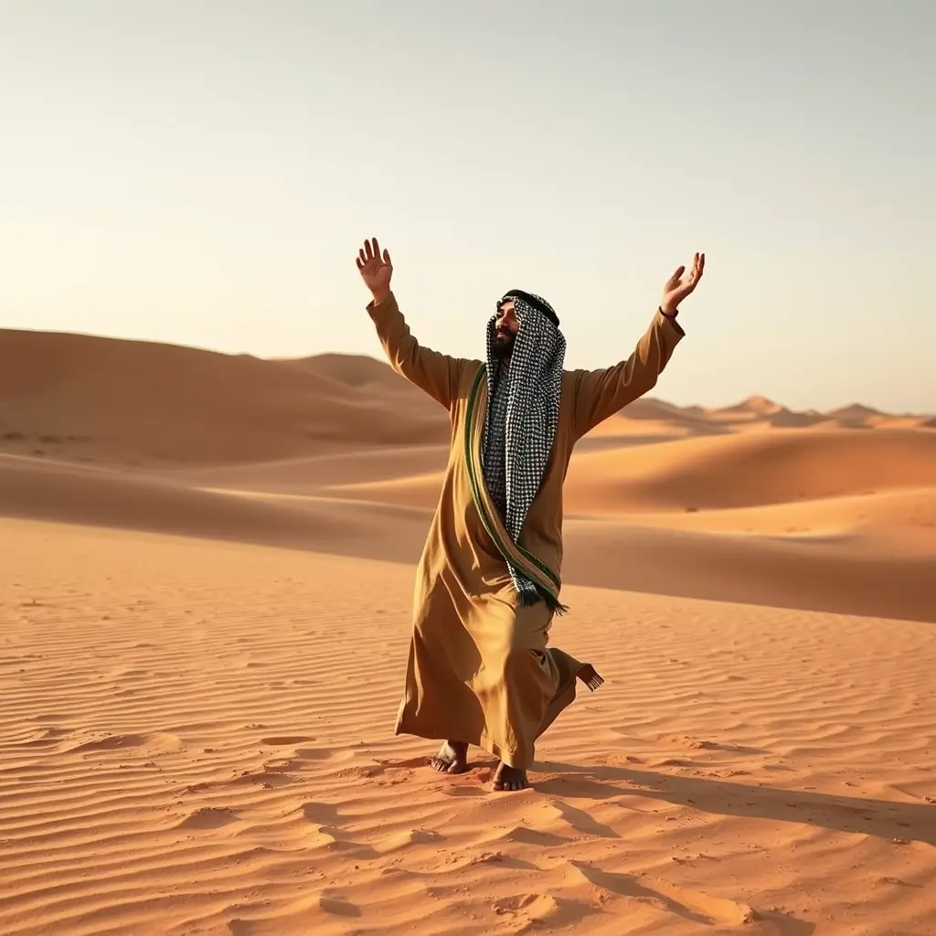 ام الول ترقص في الصحراء
