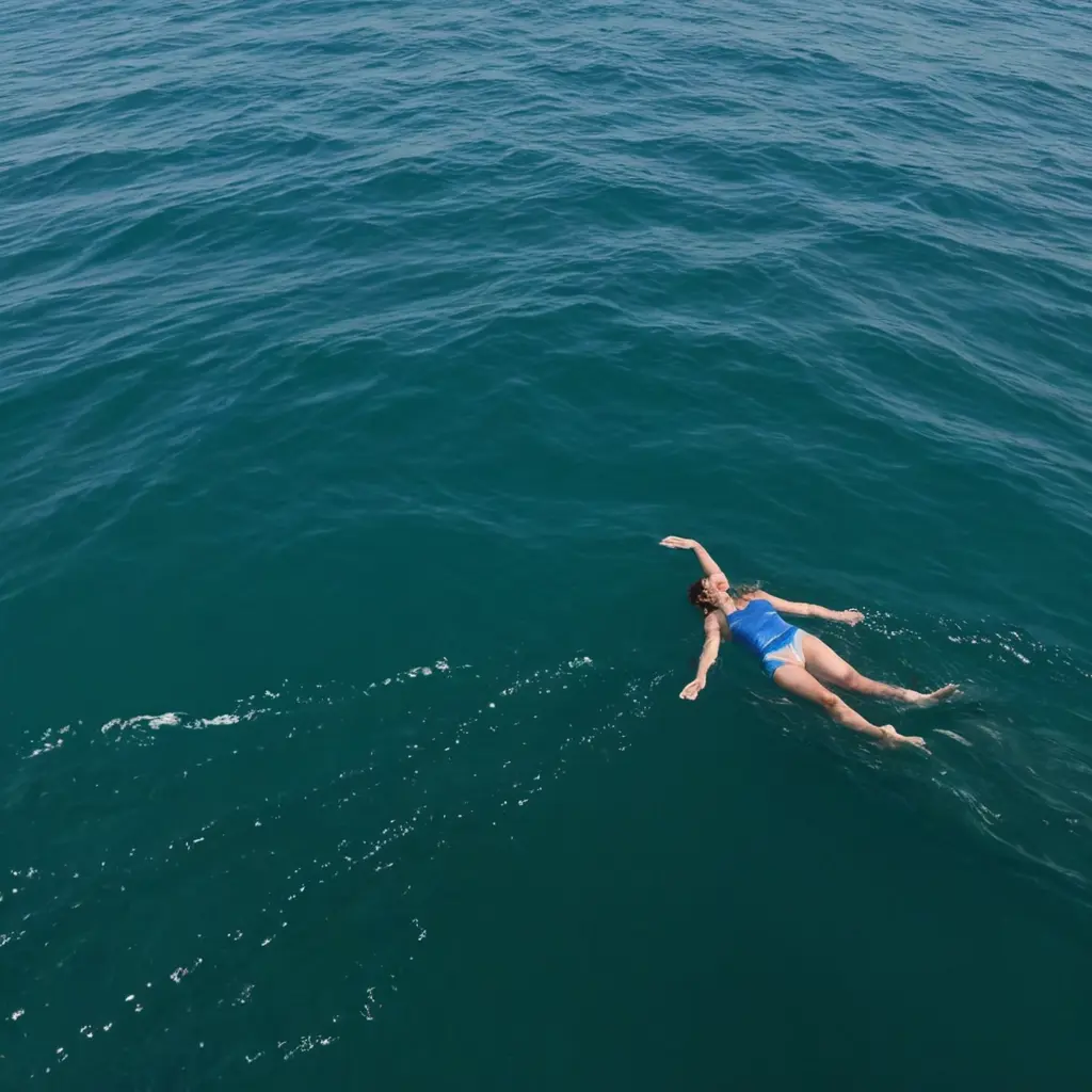 بنت على ضفاف البحر تسبح تغرق وبعدا يجي شخص وينقذه