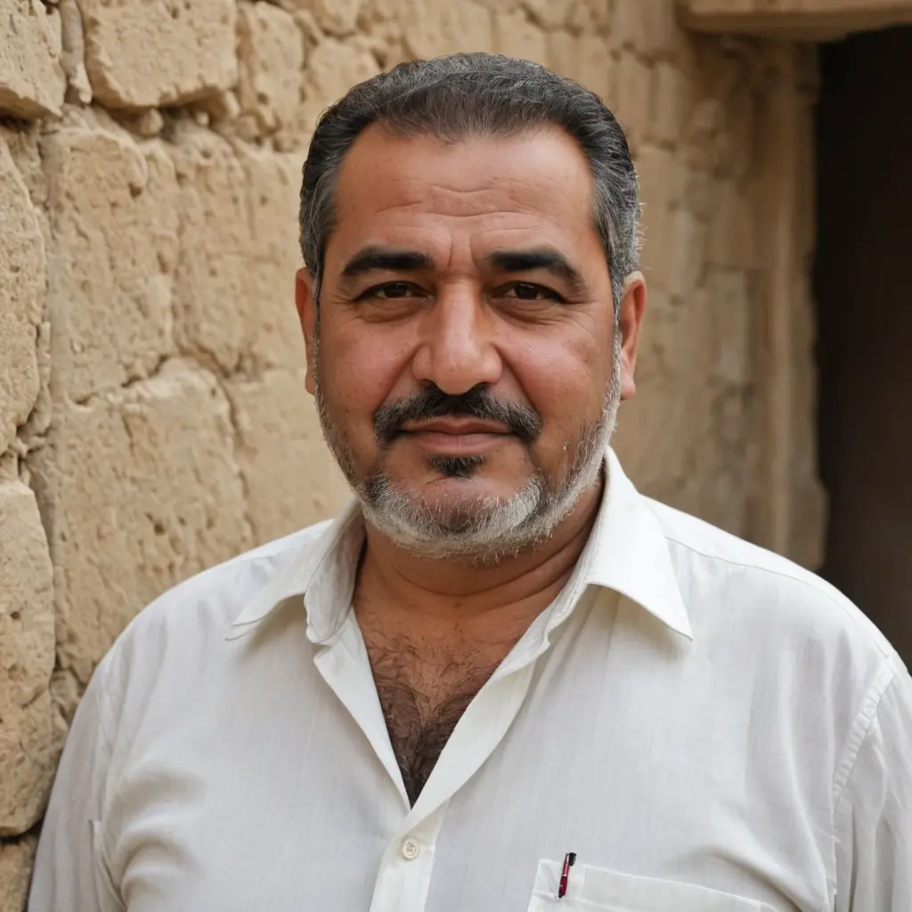 رجل عراقي خمسيني سمين جميل