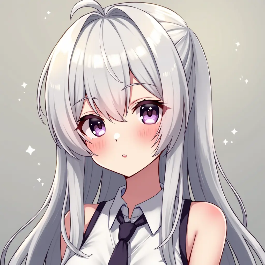 شخصية انمي ذو شعر ابيض