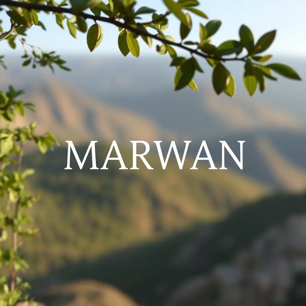 اسم مروان في صورة طبيعة
