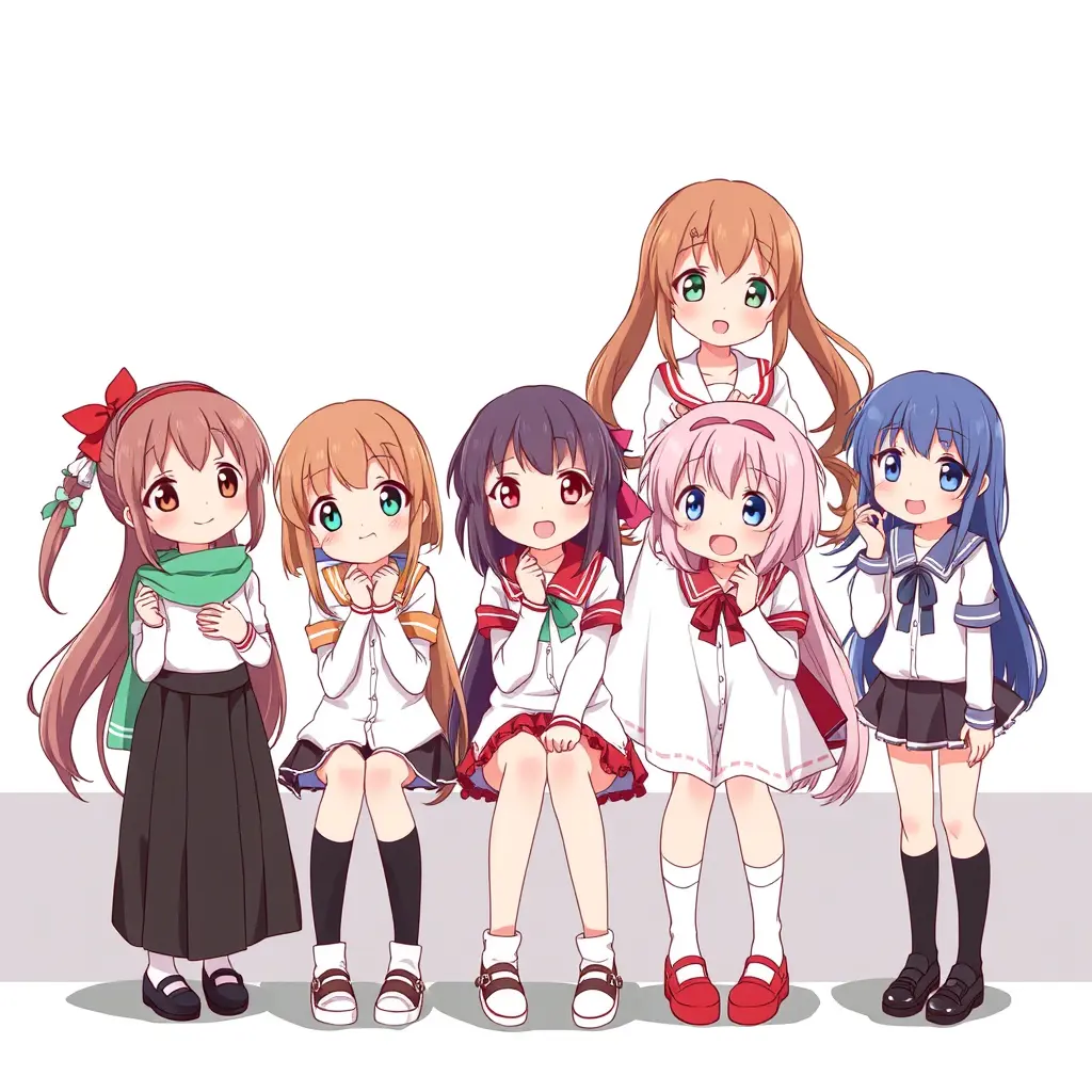 صوره لست بنات كيوت انمي كرتون