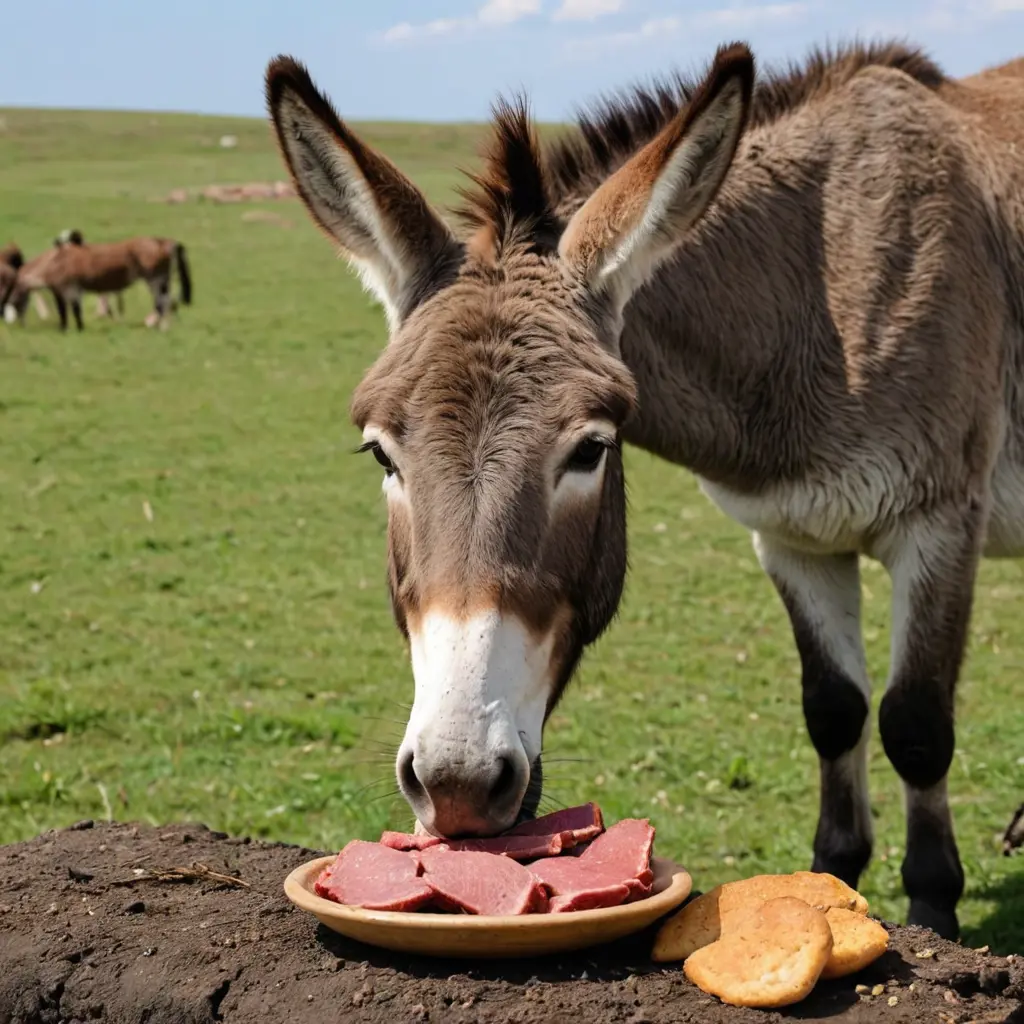 حمار ياكل لحوم