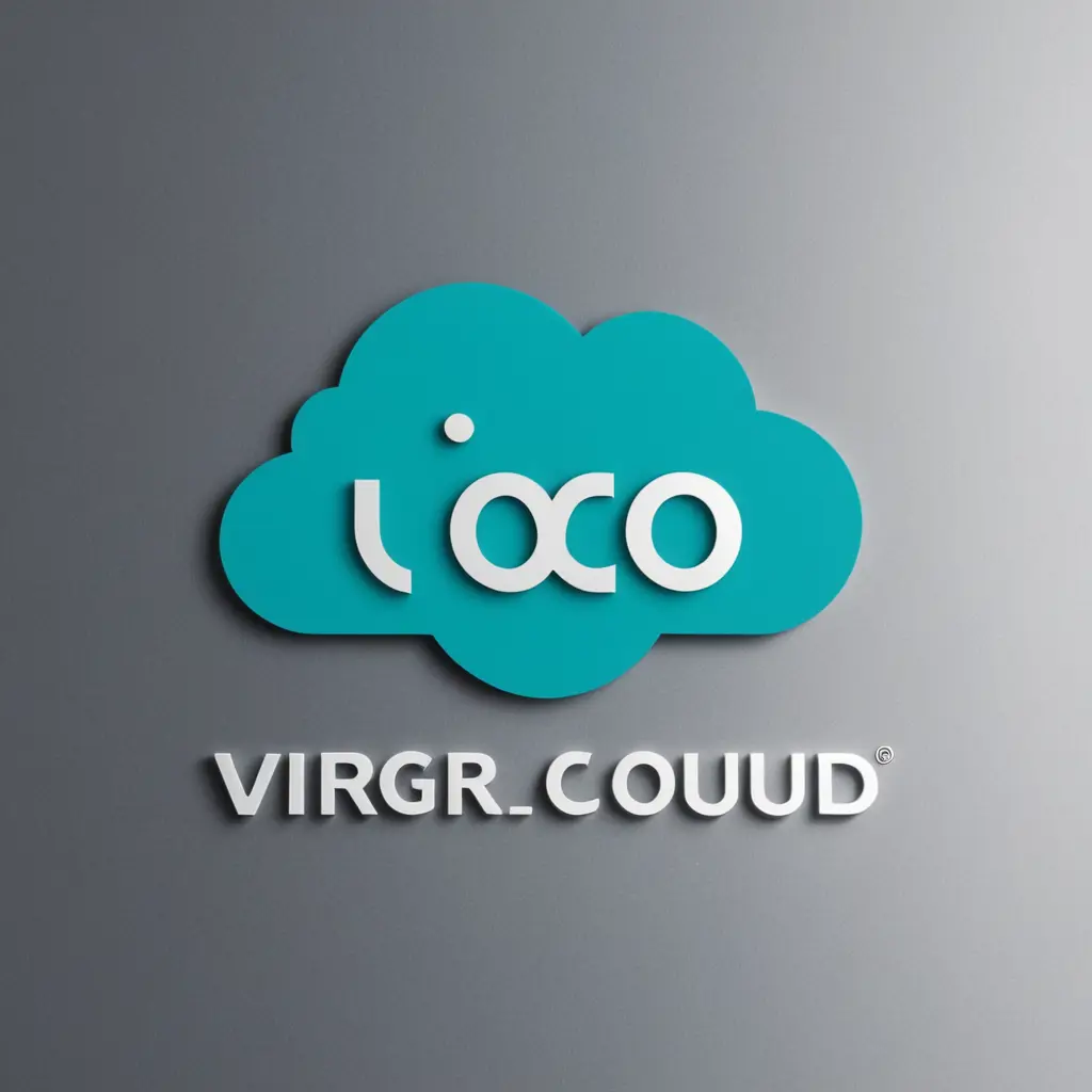 用Vigorcloud Co.,Ltd. 公司的英文名字,弱電建築科技感,設計logo,以青綠色 .深藍色.銀色少許搭配 Vigorcloud Co.,Ltd. 公司英文名字