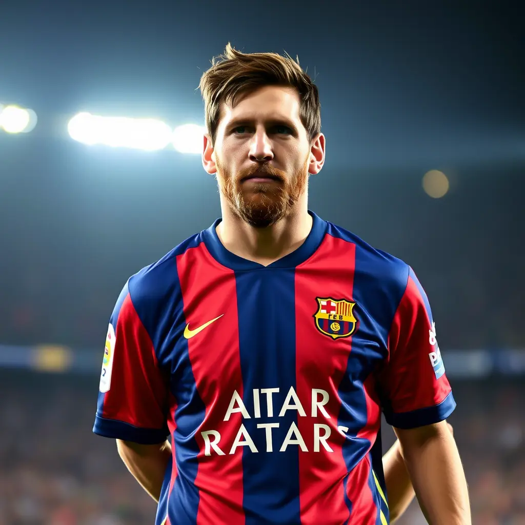 ميسي يرتدي قميص النصر