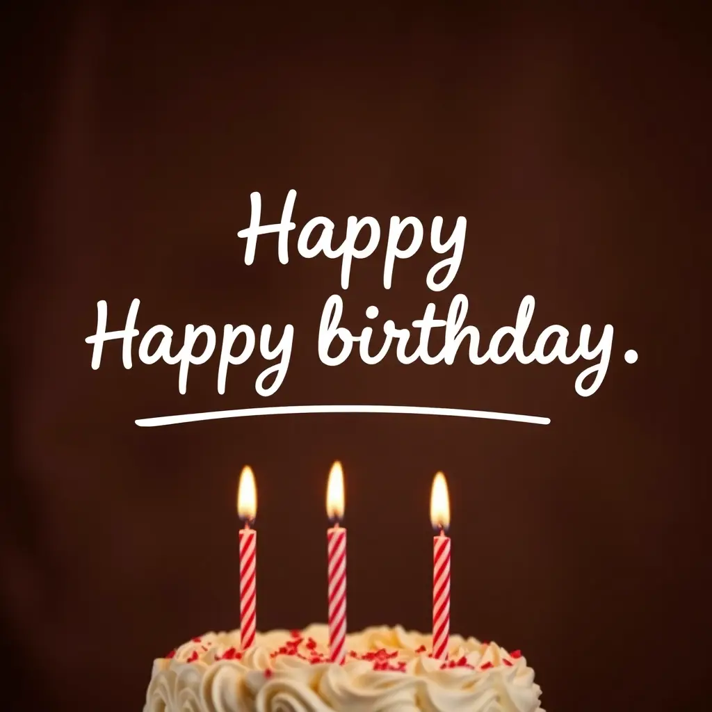 صورة عيد ميلاد مكتوب عليها Happy birthday 3omda 1/6 