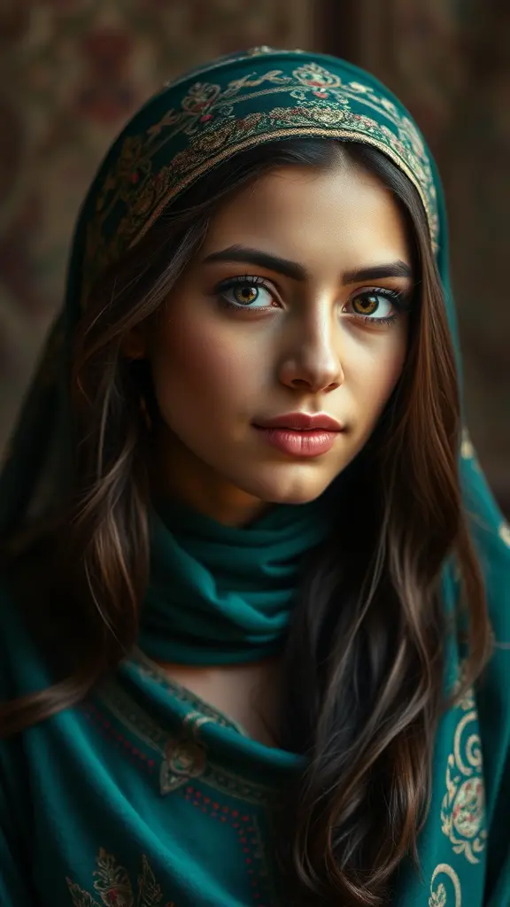 صورة فتاة عربية سمراء