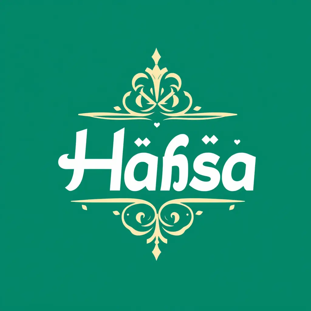 شعار بأسم حفصه باللغه العربيه تصميم ملكي