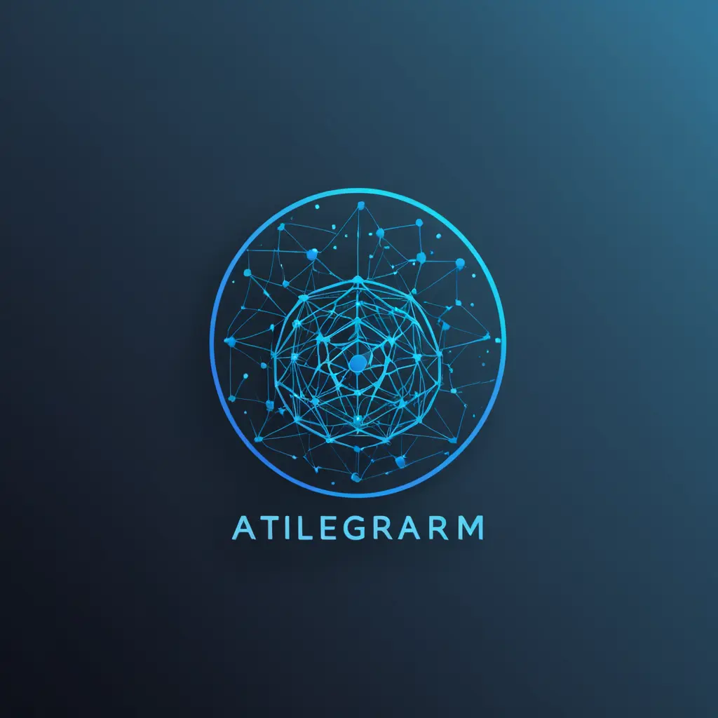 Create a logo for AI Guru's Telegram channel that represents the intersection of artificial intelligence and neural networks. The logo should be modern, minimalist, and easily recognizable. Consider using a combination of AI-inspired elements, such as circuits, neurons, or algorithms, with a bold and clean font.