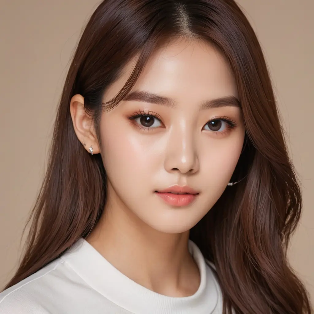 وجه حقيقي للكيبوب فتله ملامح حاده وبريئه وشديده الجمال خلفيه بنيه