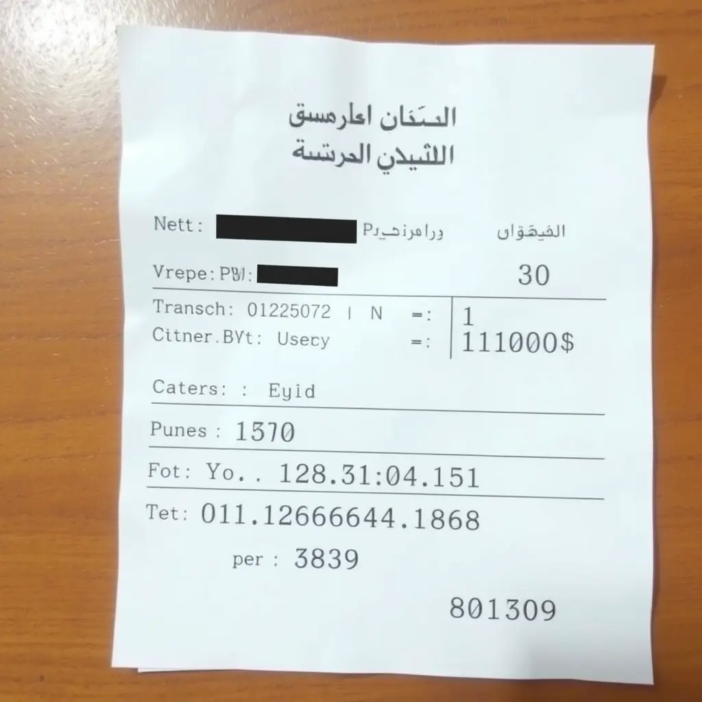 صوره لإيصال تحويل مبلغ 100 جنيه مصري علي رقم01120641608