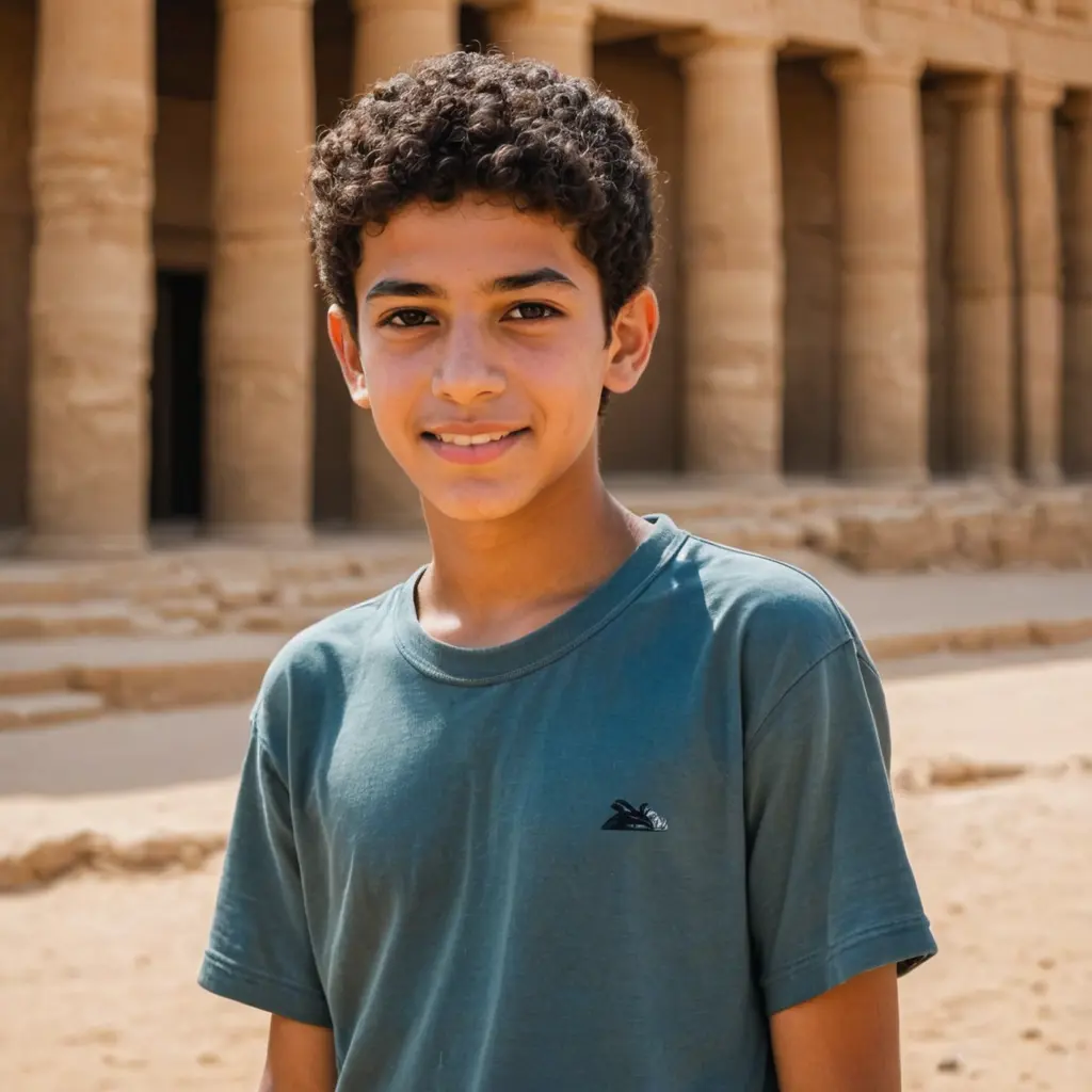صورة لولد مصري في سن المراهقة