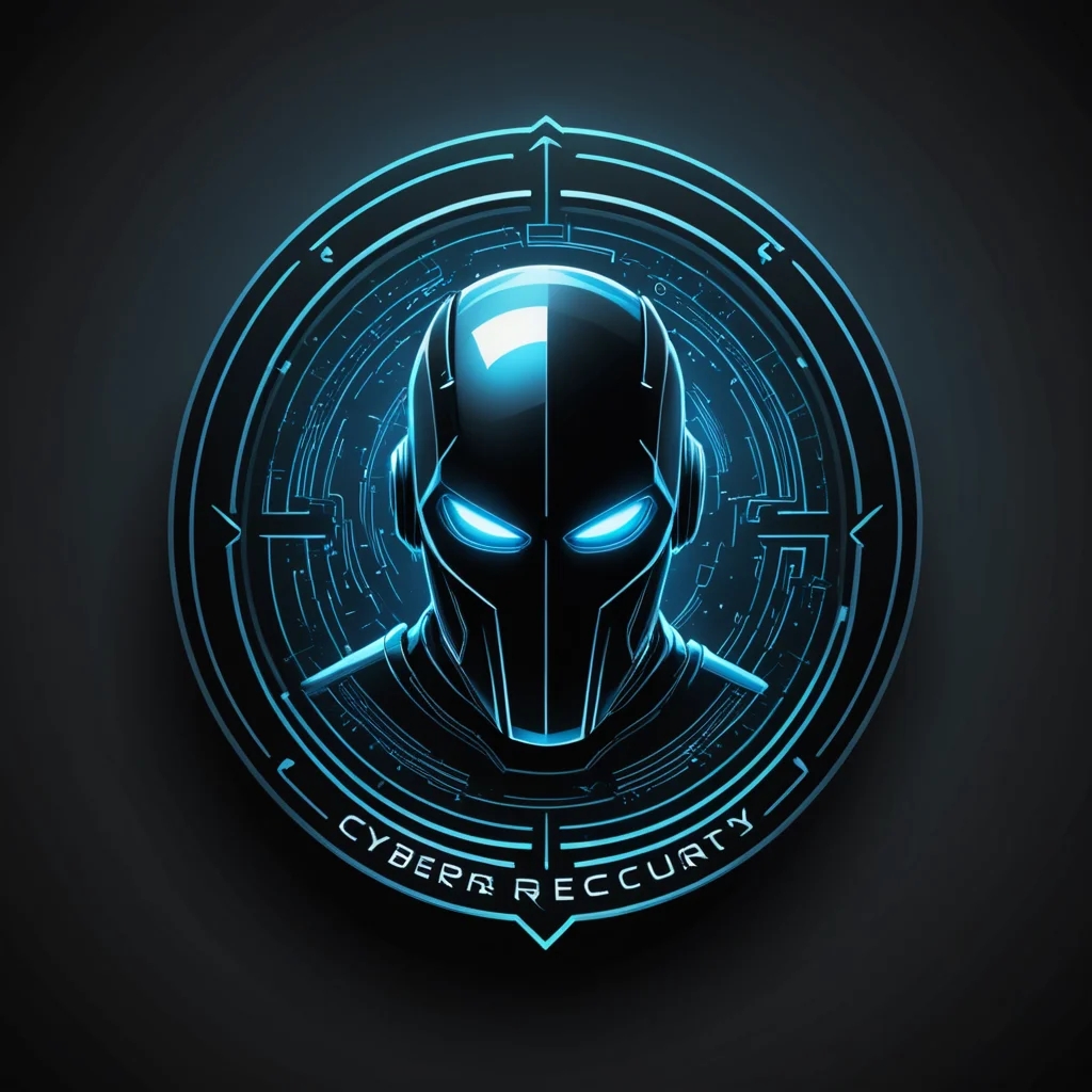 شعار امن السيبراني مع جوده عاليه الدقه