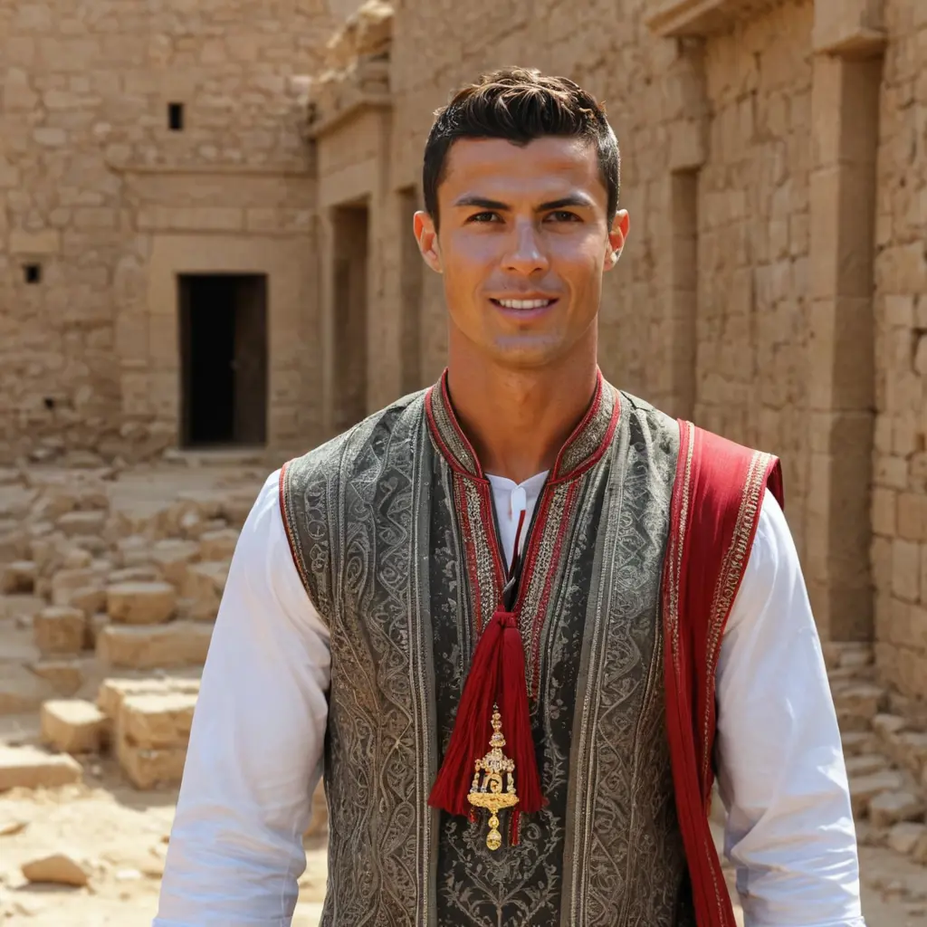 كرستيانو رونالدو لابس لبس يمني 