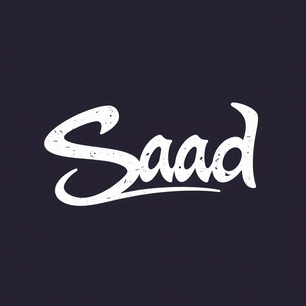 اسم سعد على شكل توقيع لوكو