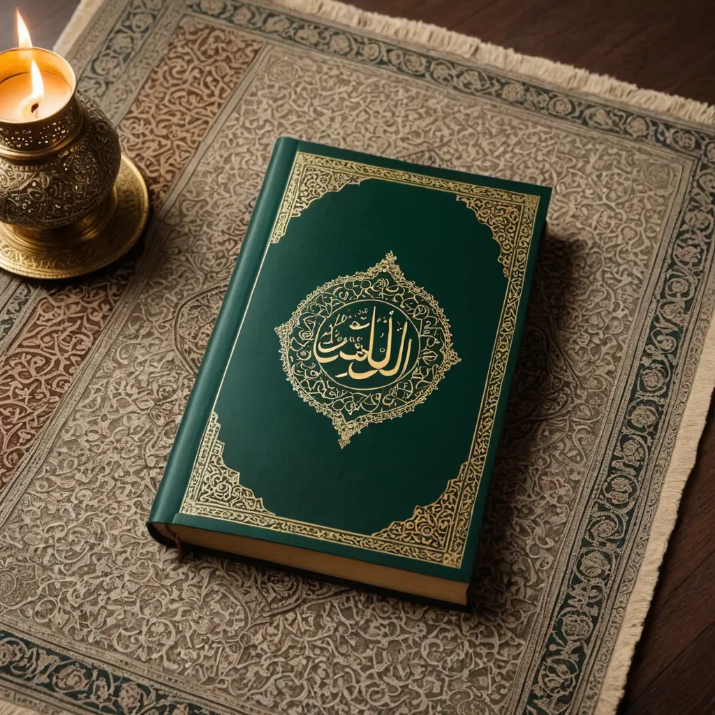 كتاب دين إسلامي كلاسيكي وأنيق مفتوح للقراءة