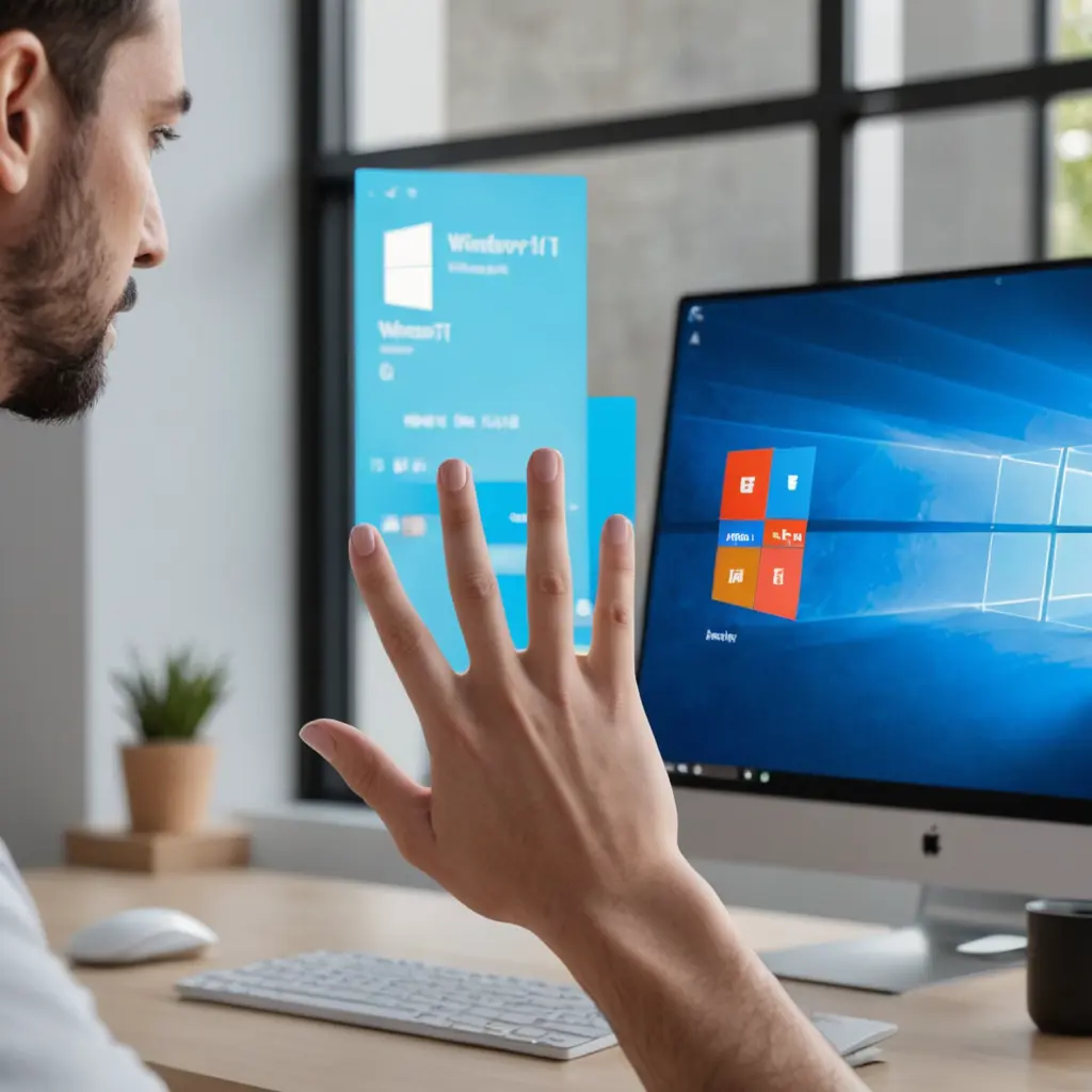 windows 11 and AI hand