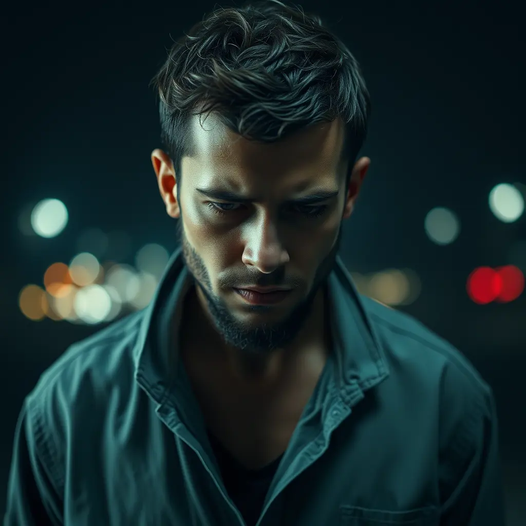 صور رجل حزين للخلفية بـ7k