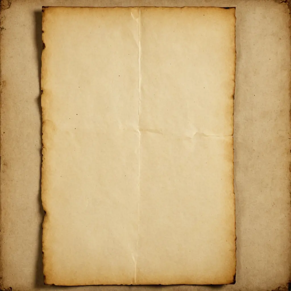 مخطوطة قديمة، ورق ملطخ بالشاي، مساحة فارغة للكتابة