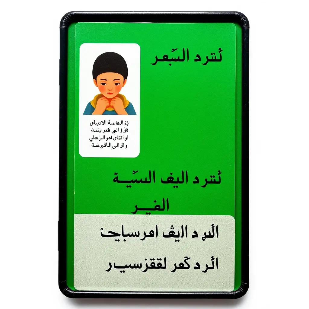 اريد صوره لرخصة الملاكمه مكتوبه بلغه العربيه