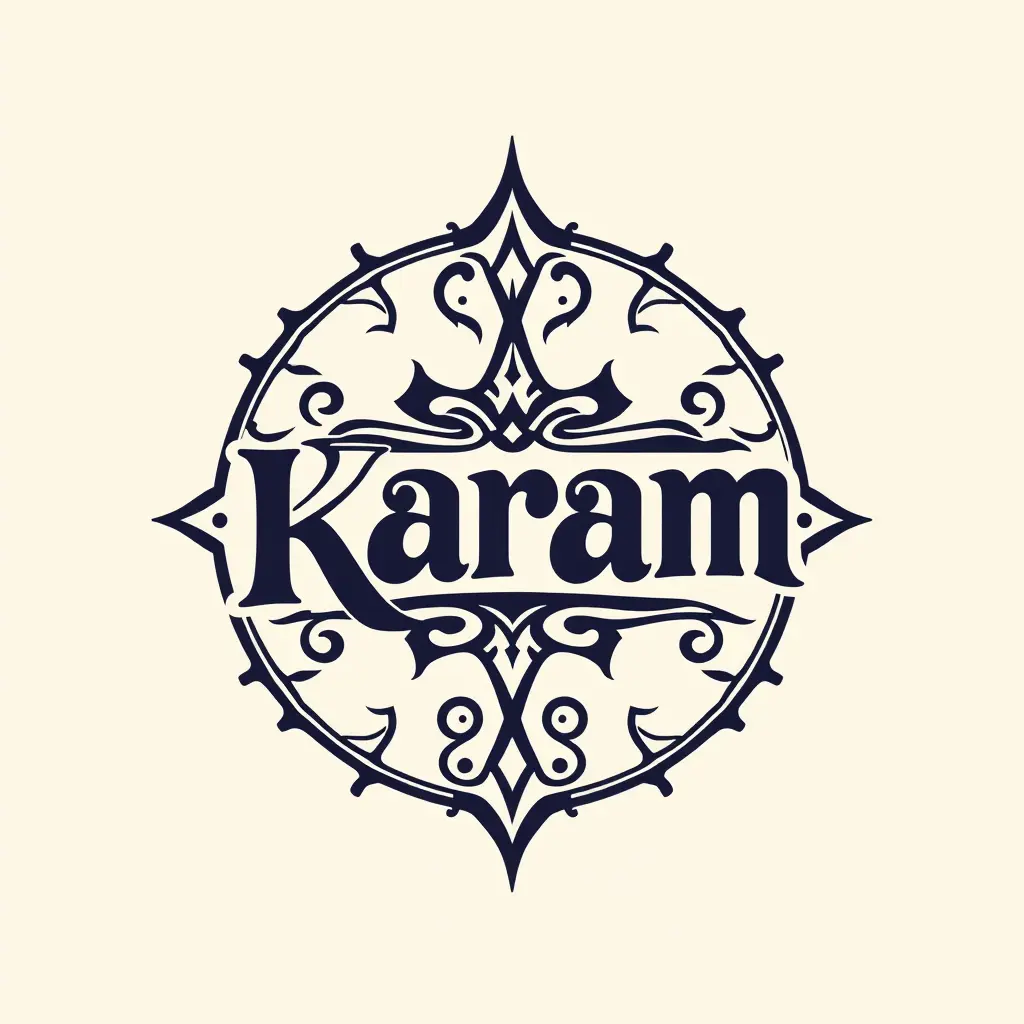 تصميم على اسم كرم