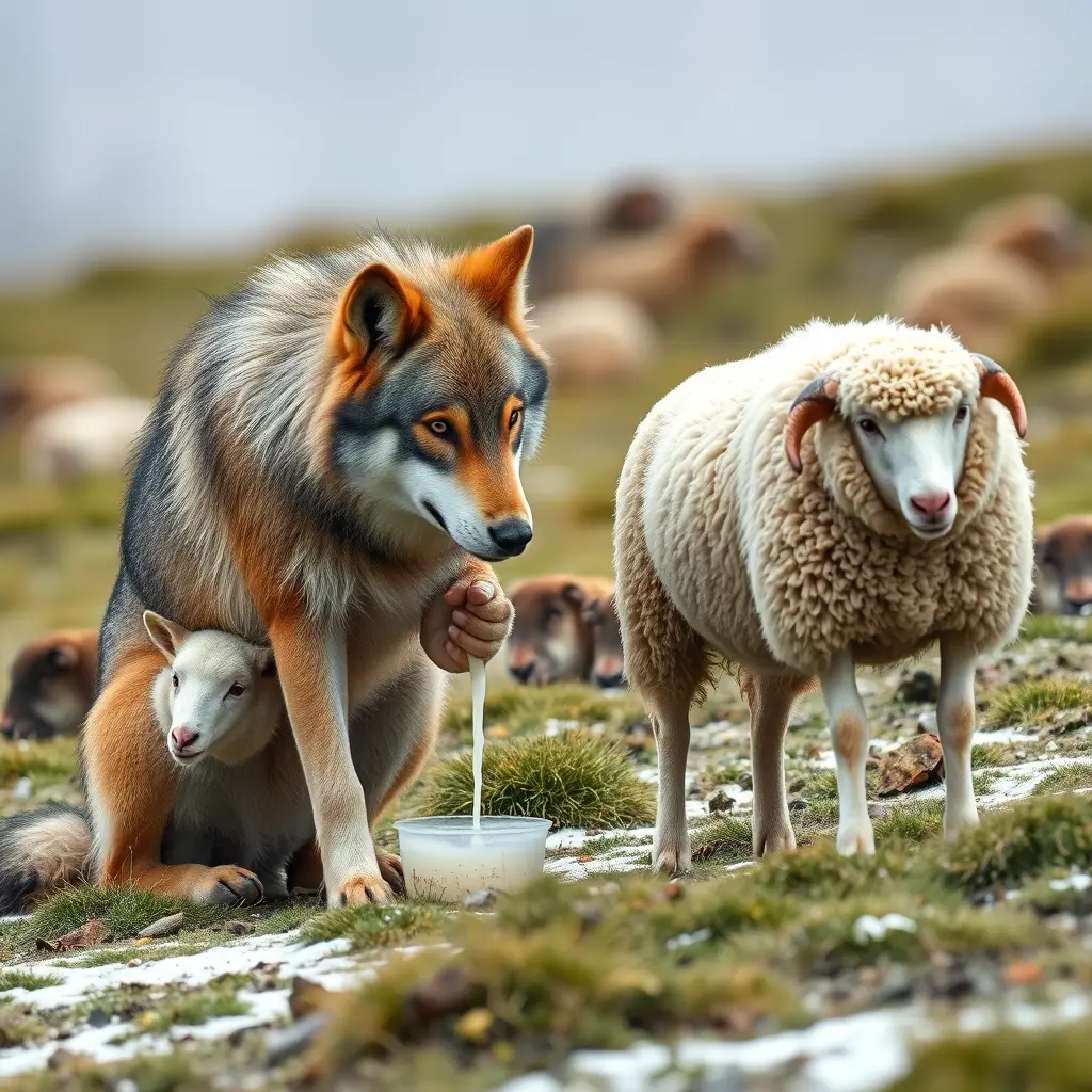 صور ذئب يحلب شاه