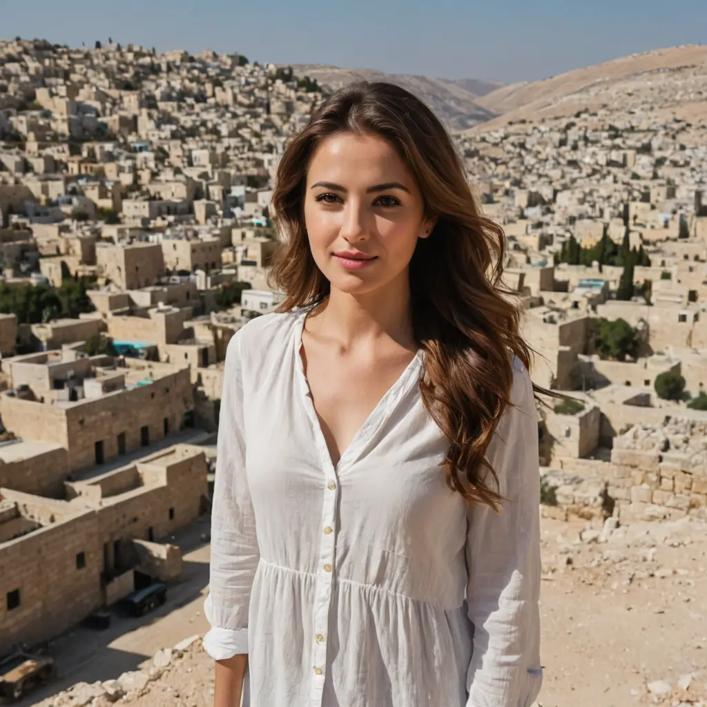 الممثلة لارا روز في فلسطين
