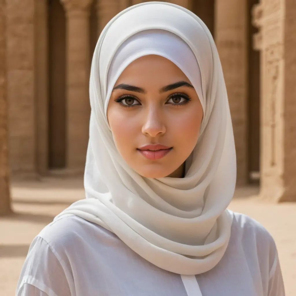 صورة بنت محجبة حجاب عصري طبيعية جدآ مأخوذة من صور بنات في الواقع مع العلم الملامح مصرية