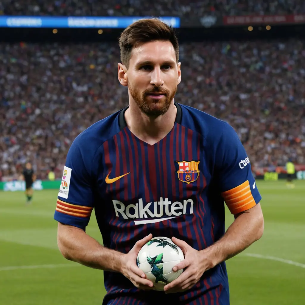 صورة ميسي عم بنضف الإنسان