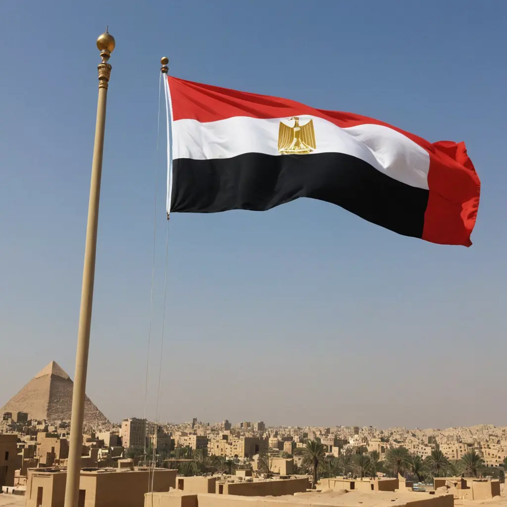 علم مصر يرفرف عاليا شامخا