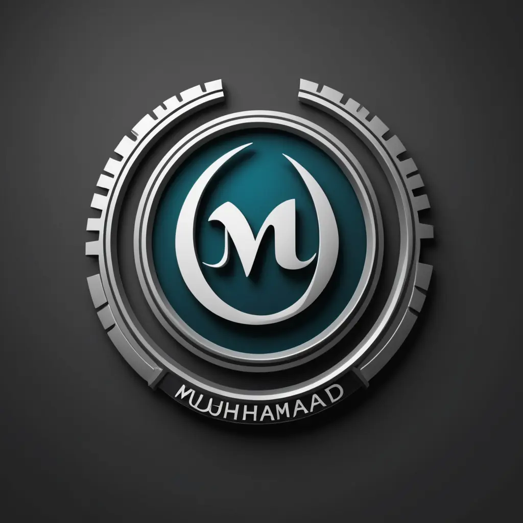 شعار على اسم محمد شكل تيربو