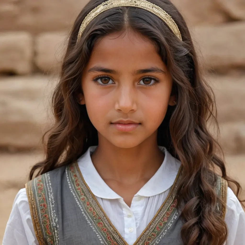 فتاه يمنيه ووجها طويل ونخرتها مفتوحه من الوسط وعيونها غارئه نوعاً ما والخدود متوسطه لا ممتلئه ولا نحيفه وذقنتها طويله نوعاً ما وفمها كبير وشفاهها رقيقه وغير ممتلئه وحواجبها خفيفه ورموشها صغيره ولون عيونها عسليه ولون بشرتها ابيض يميل الى الحمره وسعرها مجعد نوعاً ما وطويل نوعاً ما ونخترها طويله وآذانها كبيره