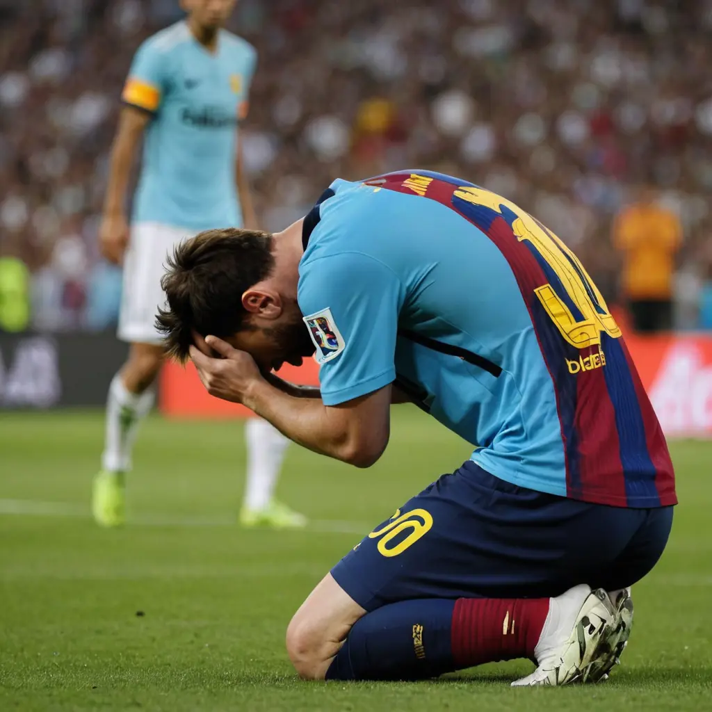 صورة ميسي يصلي